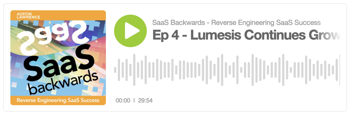 Lumesis CEO on SaaS Backwards